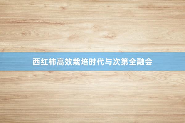 西红柿高效栽培时代与次第全融会